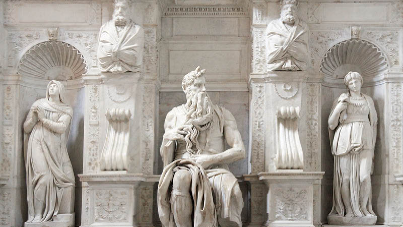 Italien, Rom, Kirke San Pietro Vincoli, moses statue
