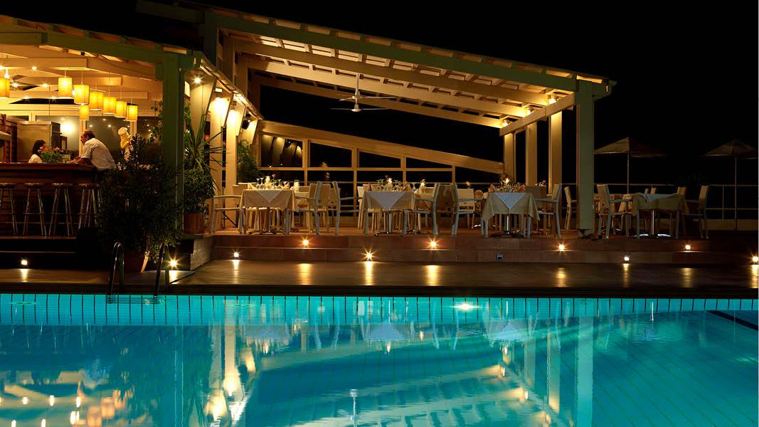 Facade på Hotel Hermes, Kreta