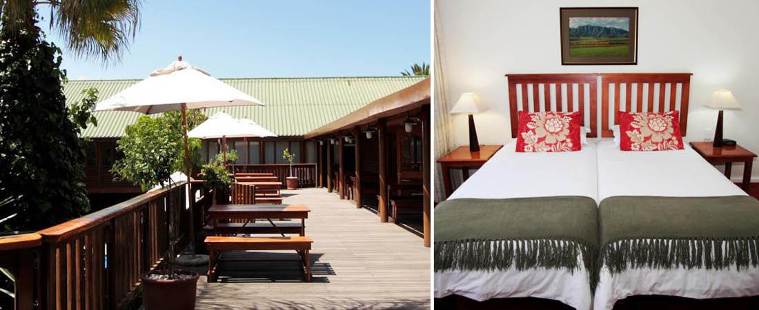 Terasse og vrelse p Graywood Hotel